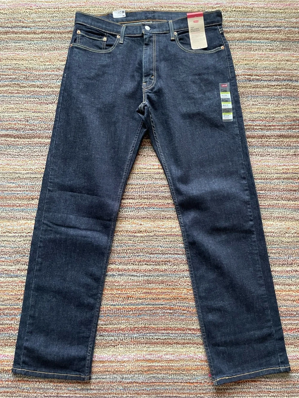 Levi's 559 Relaxed Straight Men’s Dark Blue Jeans 36x34 NWT